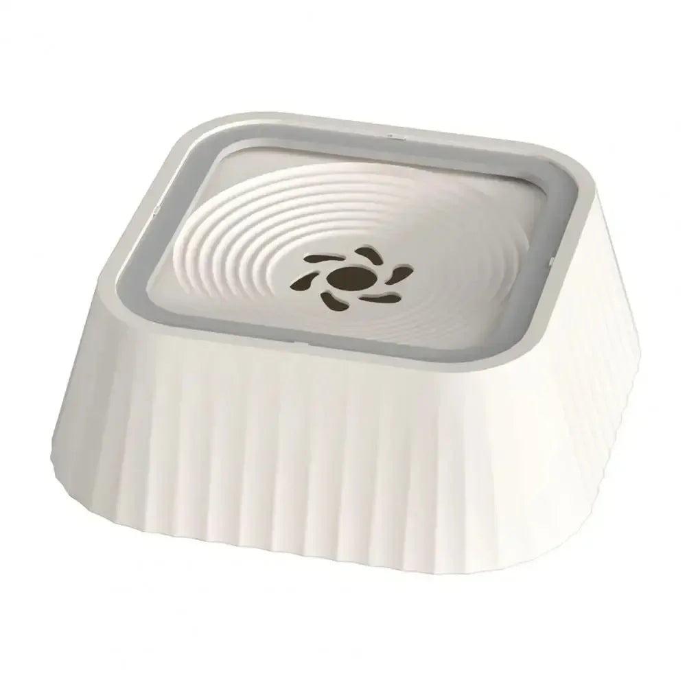 Pet Water Fountain With Floating Plates Anti Spill No Splash