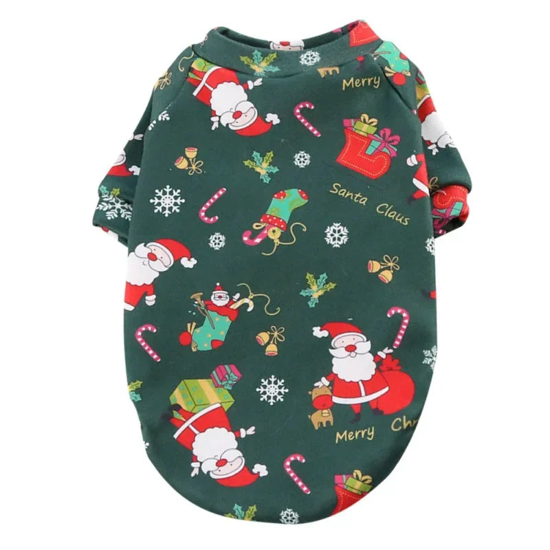 Guangdong Christmas Dog Sweater With Warm Lining