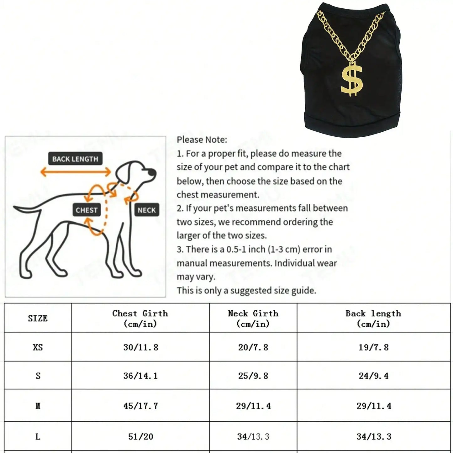 NONECN Pet Dogs Summer T Shirt Breathable Mesh Vest Hip Hop Costume