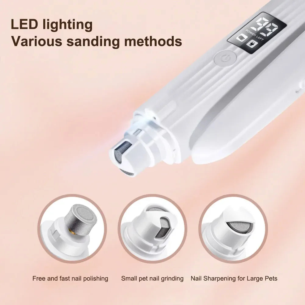 Shunmaii 2-in-1 Electric Dog Nail Grinder and Clipper