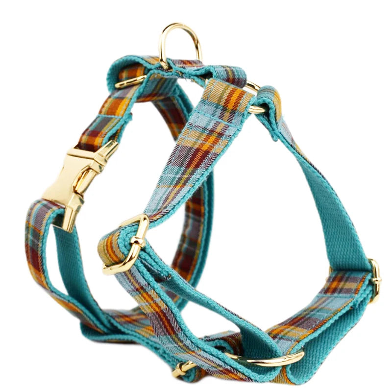 YTYINCN Personalized Dog Collar Leashes Harness Bow Set