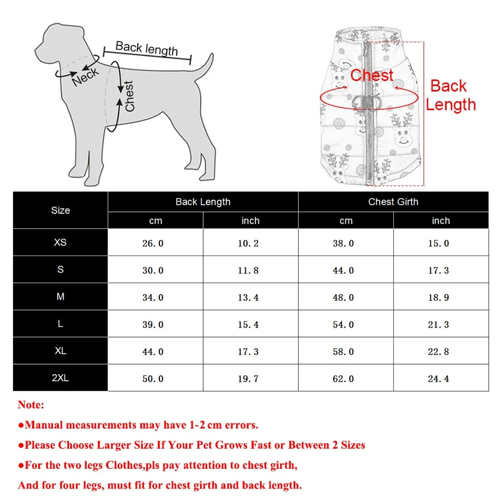 Winter Christmas Dog Costume With D Ring Snowman Print Dogs