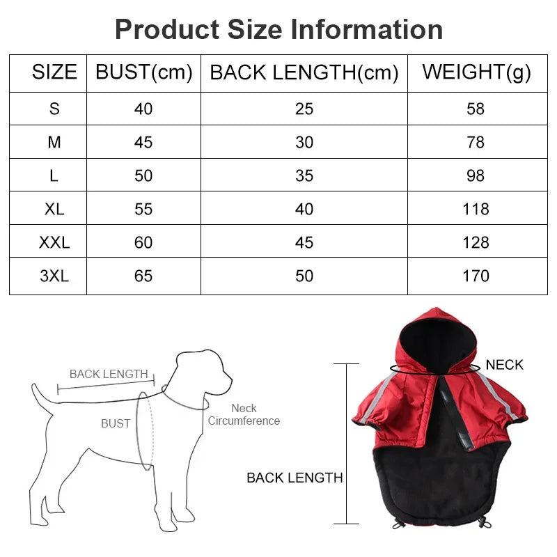 Guangdong Waterproof Dog Coat With Hooded Reflective Jacket