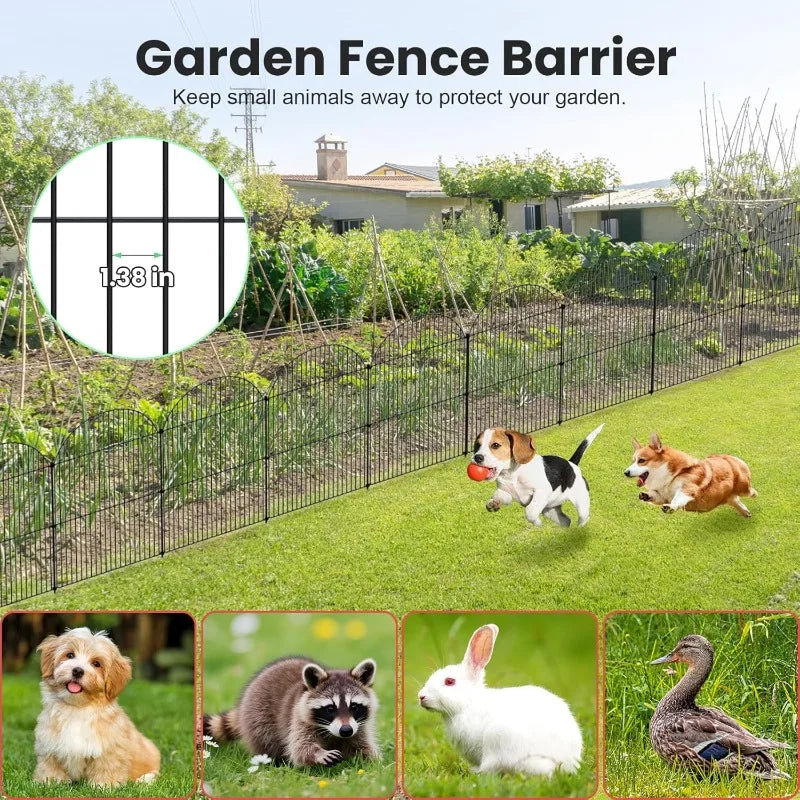 Rustproof Metal Garden Fence For Yard And Flower Bed Edging
