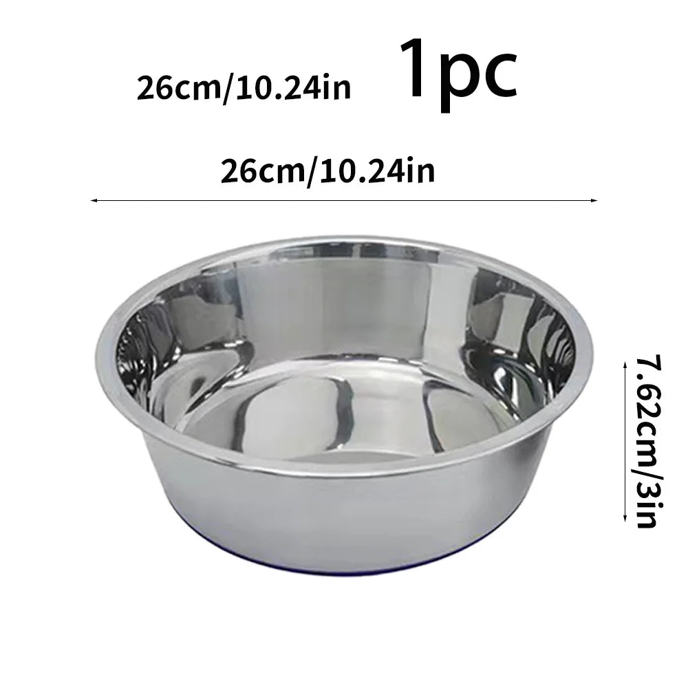 High-concerned Stainless Steel Dog Bowl With Non Slip Base