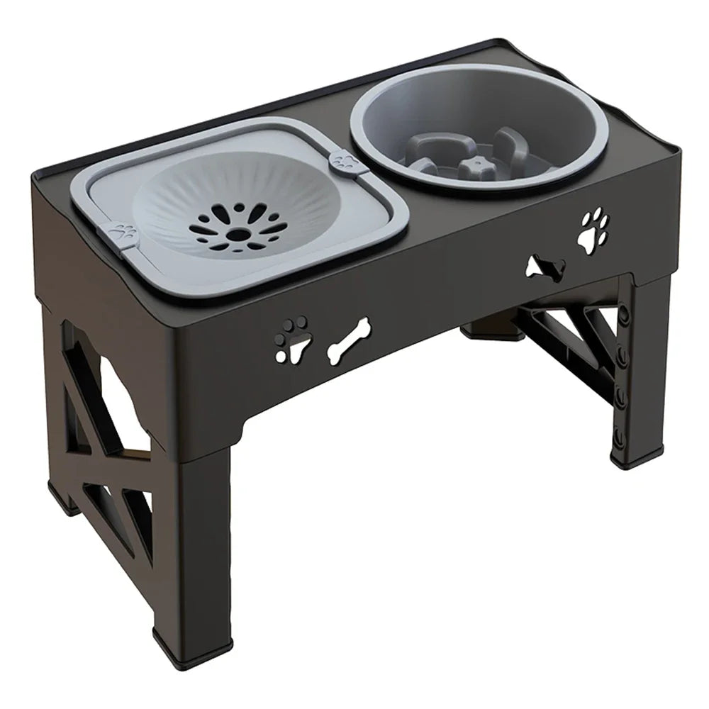 Feature 3 In 1 Pet Feeder Slow Feed Bowls