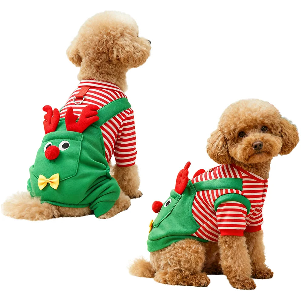 Miss Doggy Christmas Pet Coat For Dog Cat Santa Costume