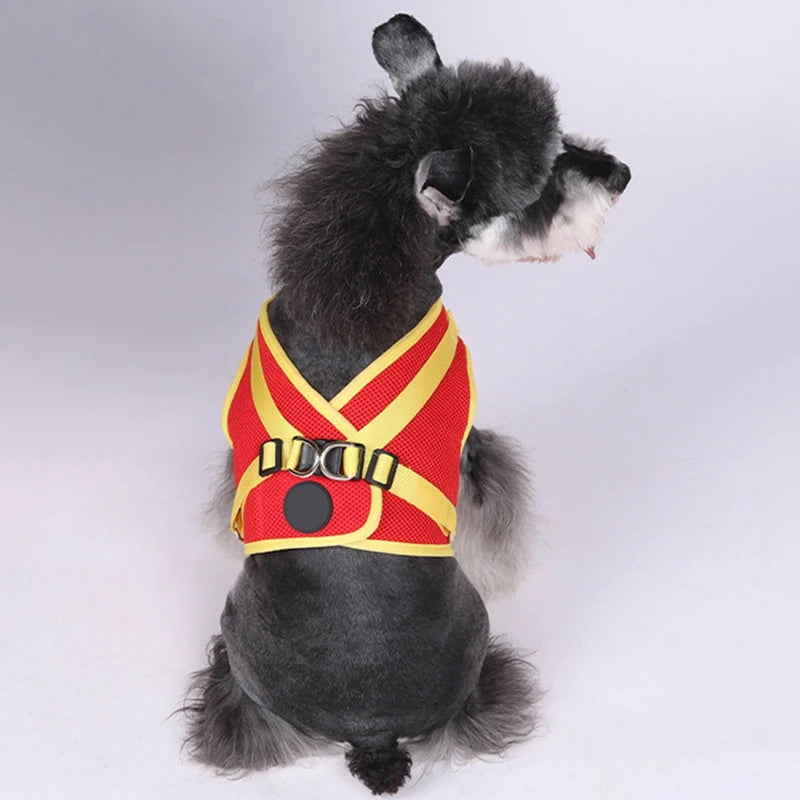 Pet Harness With AirTag Tracker And Leash Set