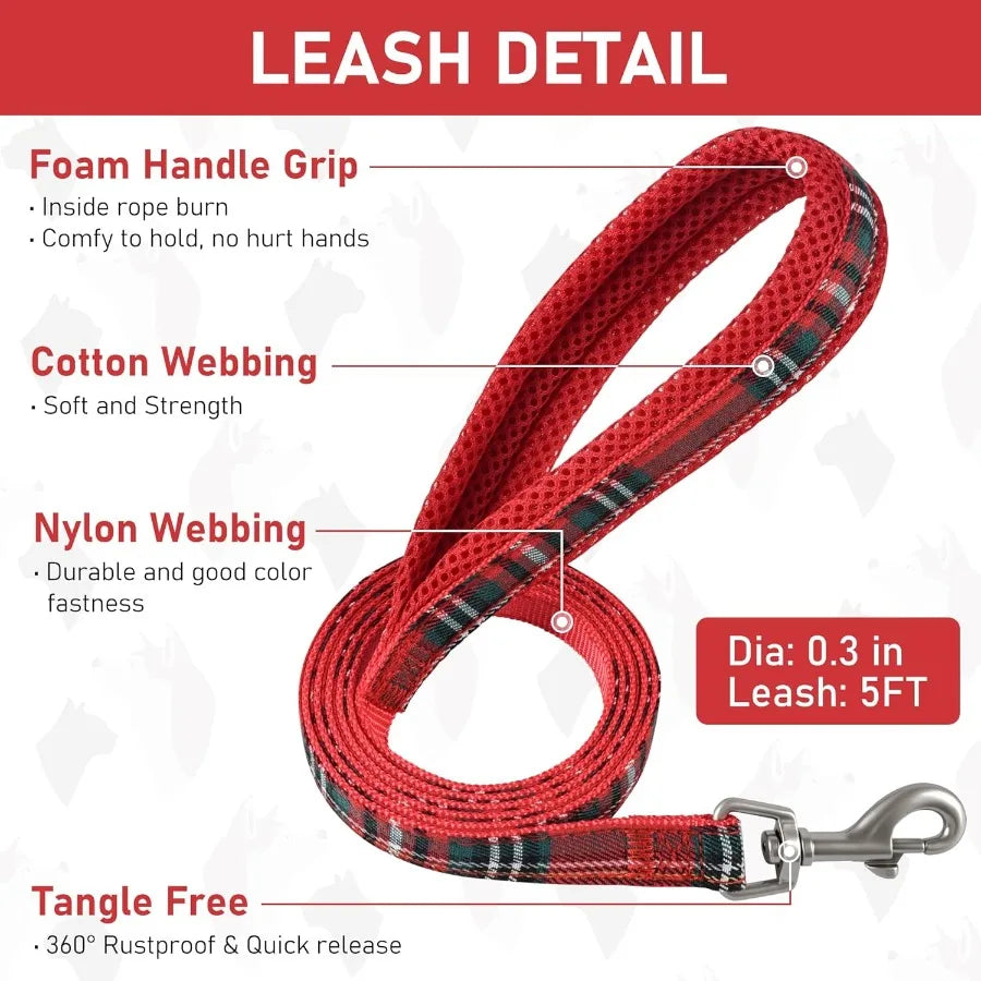 Small Animal Harness And Leash Set With Soft Mesh Vest