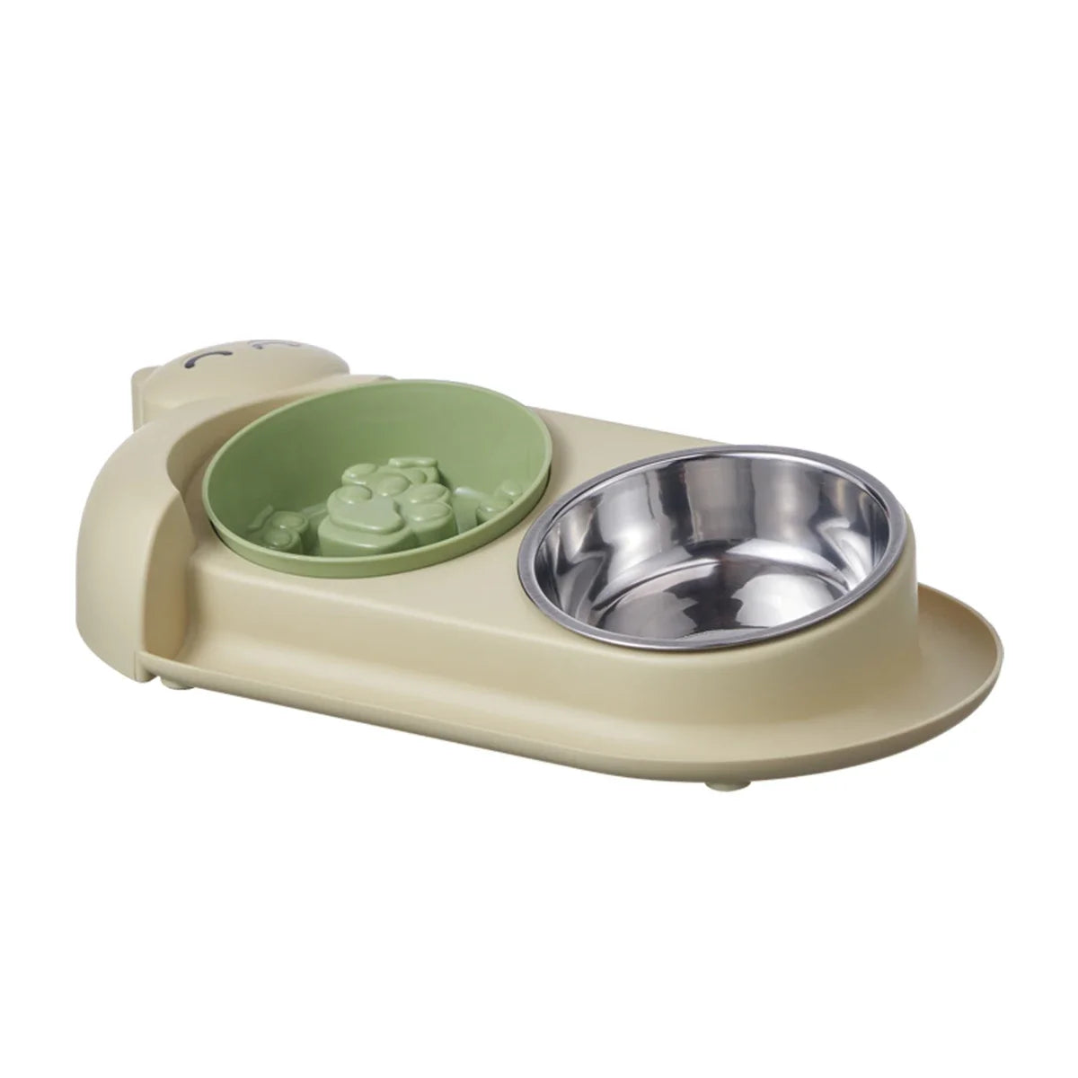 High-concerned Double Bowl Stainless Steel Pet Feeder For Dogs