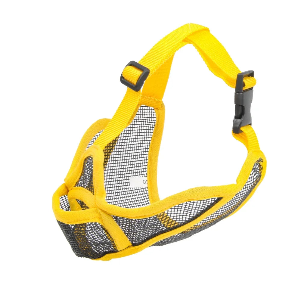 Breathable Short Snout Dog Muzzle for Barking Prevention