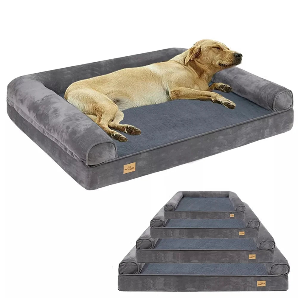BORWART Calming Orthopedic Memory Foam Dog Bed Waterproof