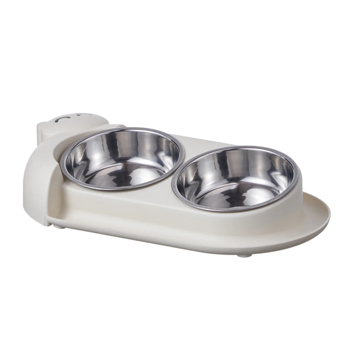 High-concerned Double Bowl Stainless Steel Pet Feeder For Dogs