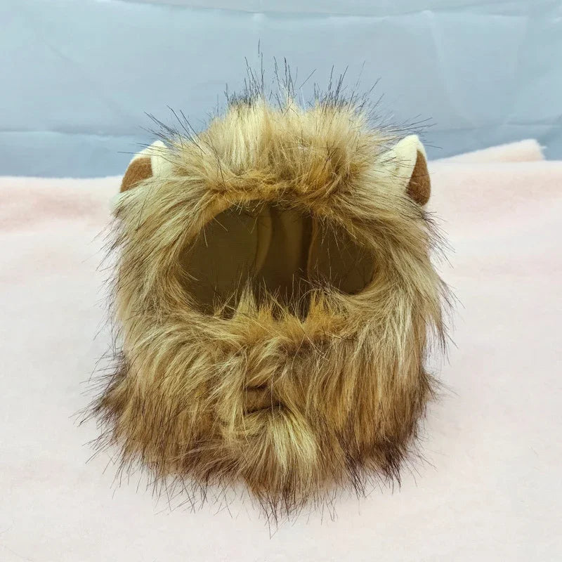Guizhou Lion Mane Pet Hat for Dogs and Cats Costume