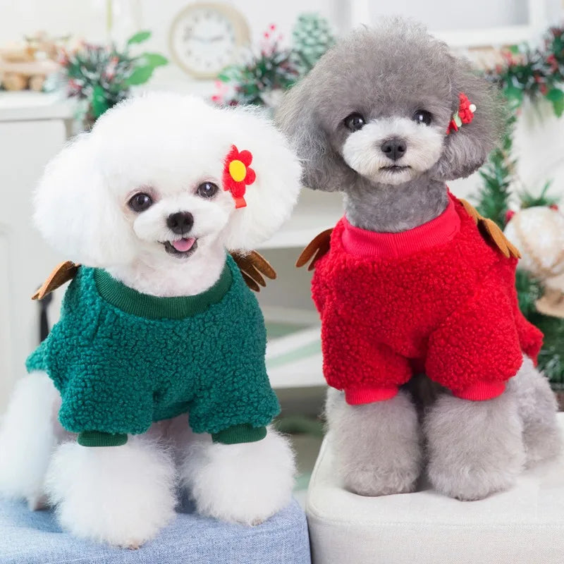 Guangdong Fleece Warm Dog Coat Winter Sweater For Pets