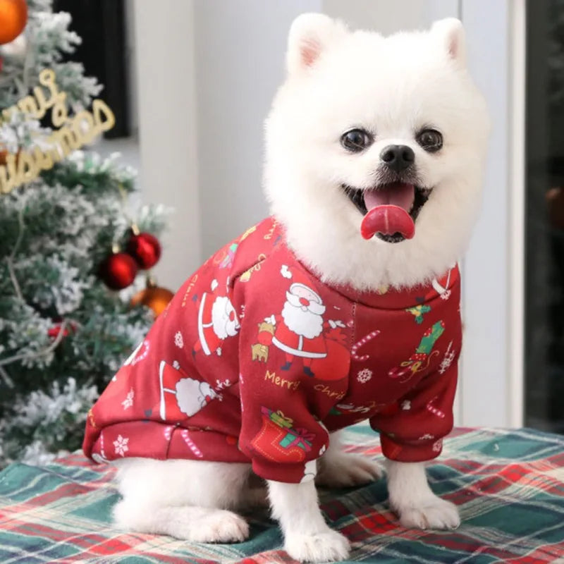 Guangdong Pet Christmas Sweater For Dogs And Cats Winter Coat