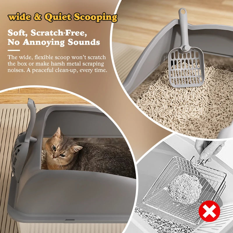 Feature Stainless Steel Cat Litter Box With Lid For Cats