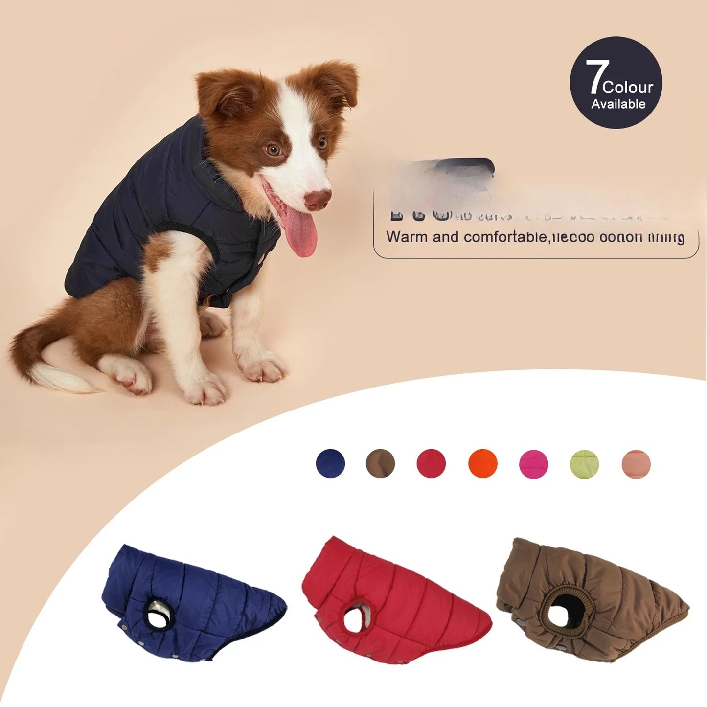 Guangdong Dog Winter Jacket With Fleece Lining Coat