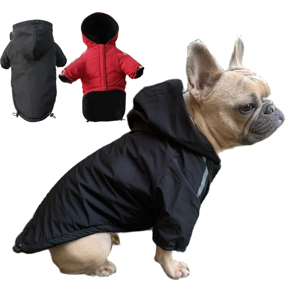 Guangdong Waterproof Dog Coat With Hooded Reflective Jacket