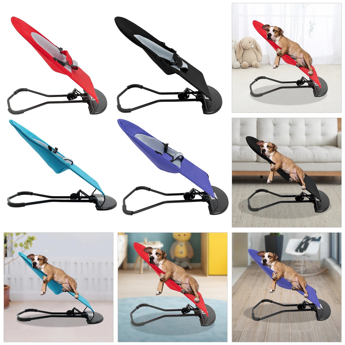 Pet Rocking Chair With Adjustable Foldable Stainless Bracket