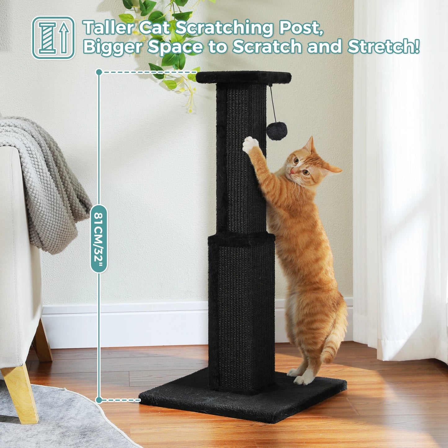 PAWZ Road Cat Scratching Post Indoor Durable Sisal Toy