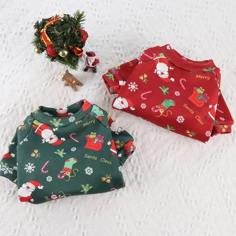 Guangdong Christmas Dog Sweater With Warm Lining