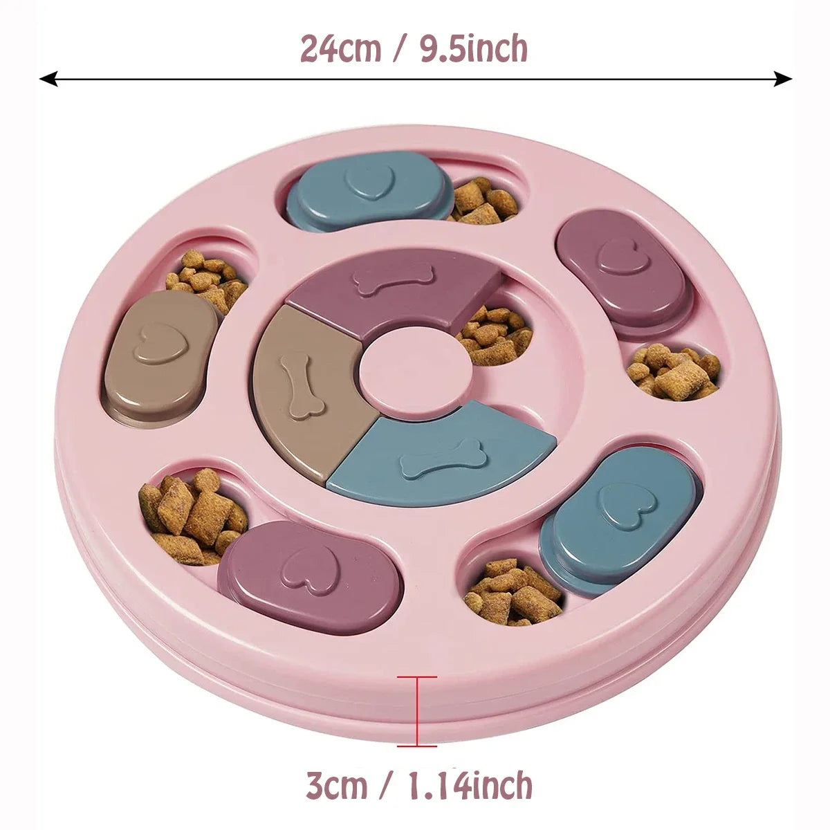Slow Feeder Dog Training Toy Educational Puzzle For Boredom