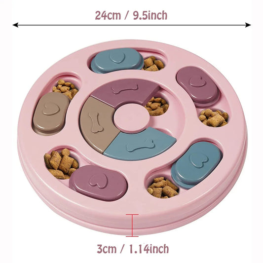 Slow Feeder Dog Training Toy Educational Puzzle For Boredom