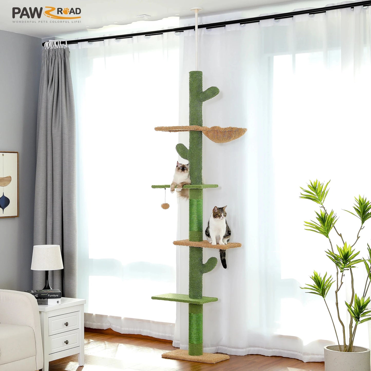 PAWZ Road 5 Tier Cat Tree Tower With Scratching Post