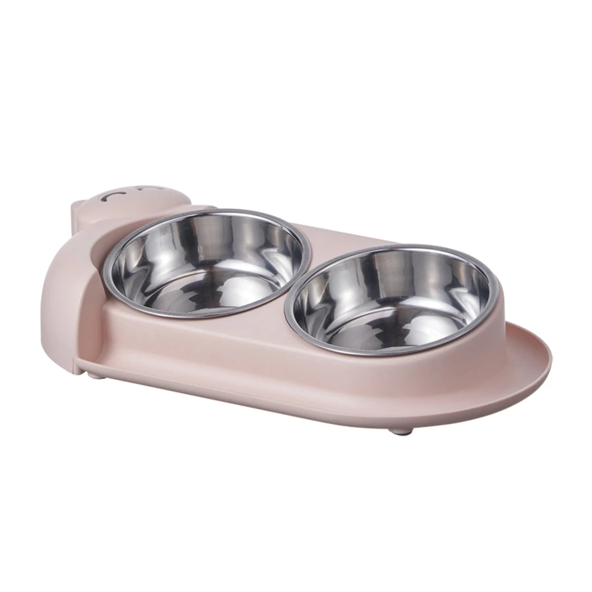 High-concerned Double Bowl Stainless Steel Pet Feeder For Dogs