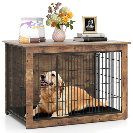 MULTIGOTH Dog Crate Furniture Side End Table