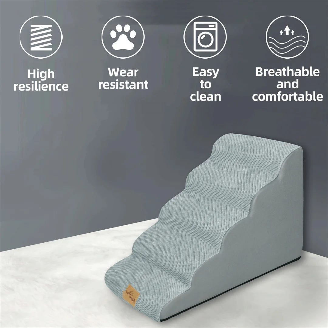 NONE Pet Dog Stairs For High Beds And Sofa Washable
