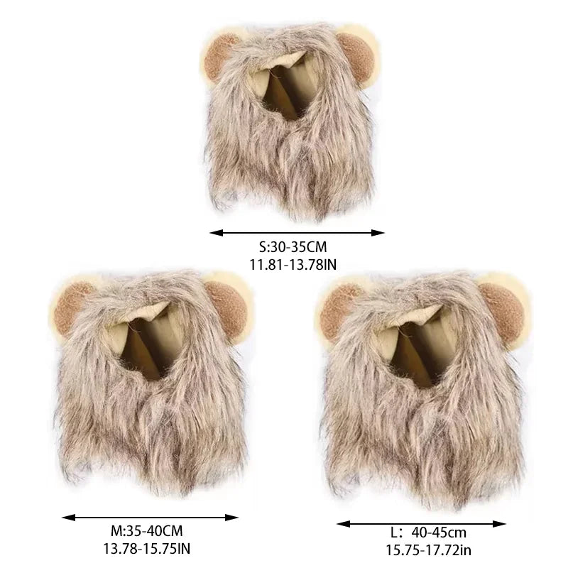 Guizhou Lion Mane Pet Hat for Dogs and Cats Costume