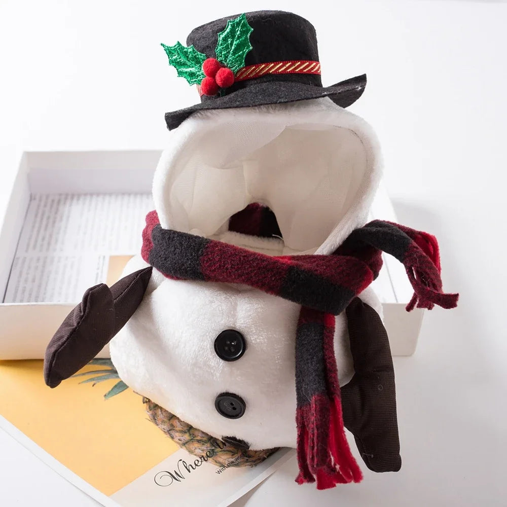 Guangdong Christmas Snowman Dog Costume Outfit