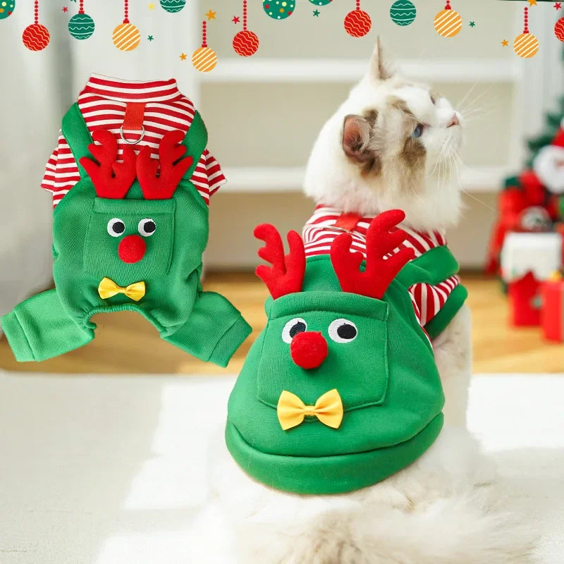 Miss Doggy Christmas Pet Coat For Dog Cat Santa Costume