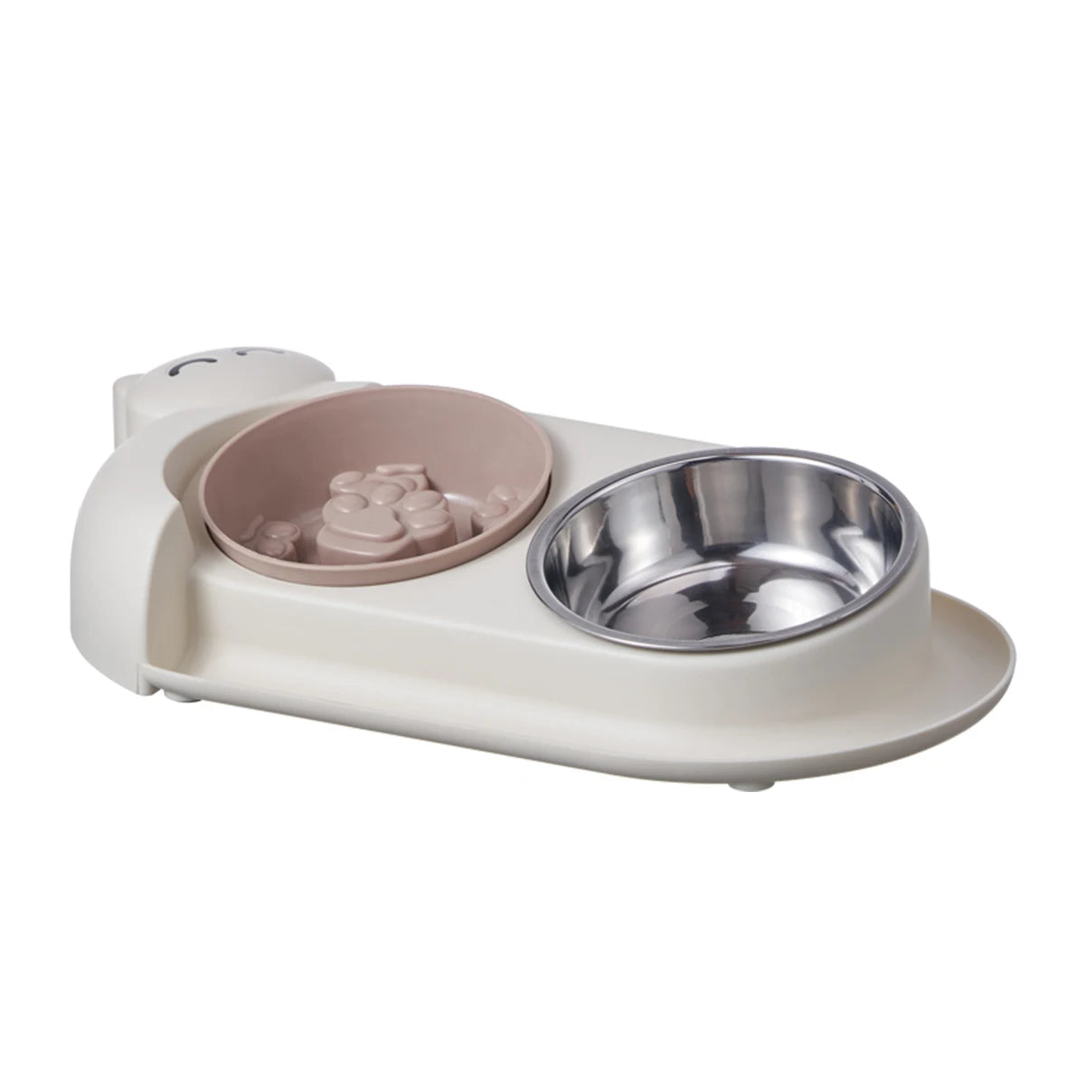 High-concerned Double Bowl Stainless Steel Pet Feeder For Dogs