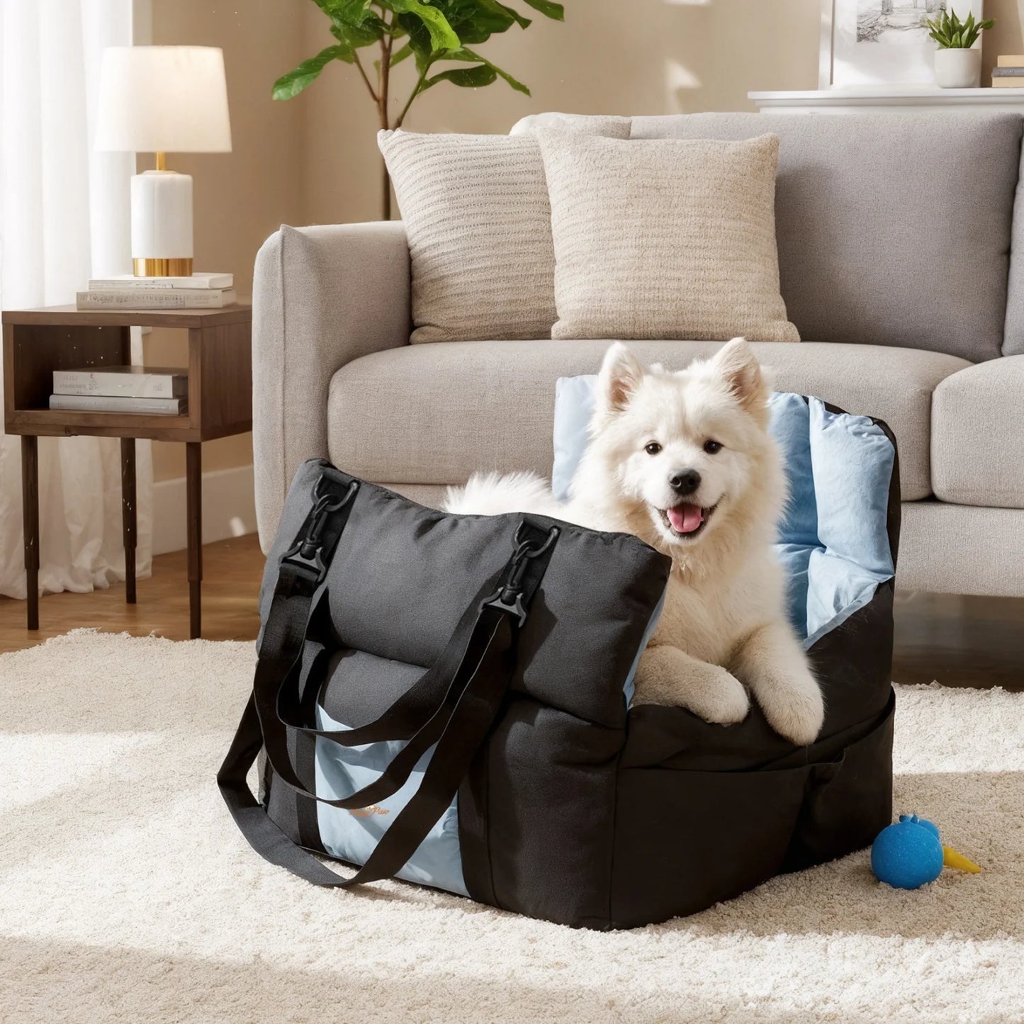 Small Dogs Car Seat Travel Bed With Safety Belt