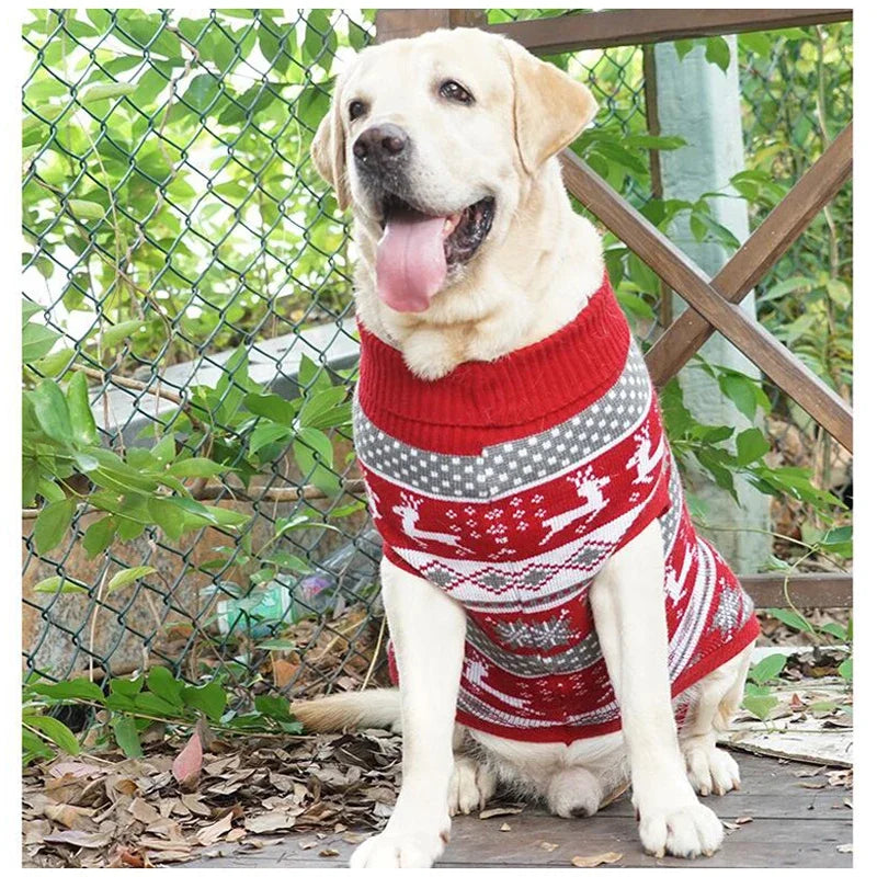 Guizhou Wool Knit Big Dog Sweater Turtleneck Winter Cozy