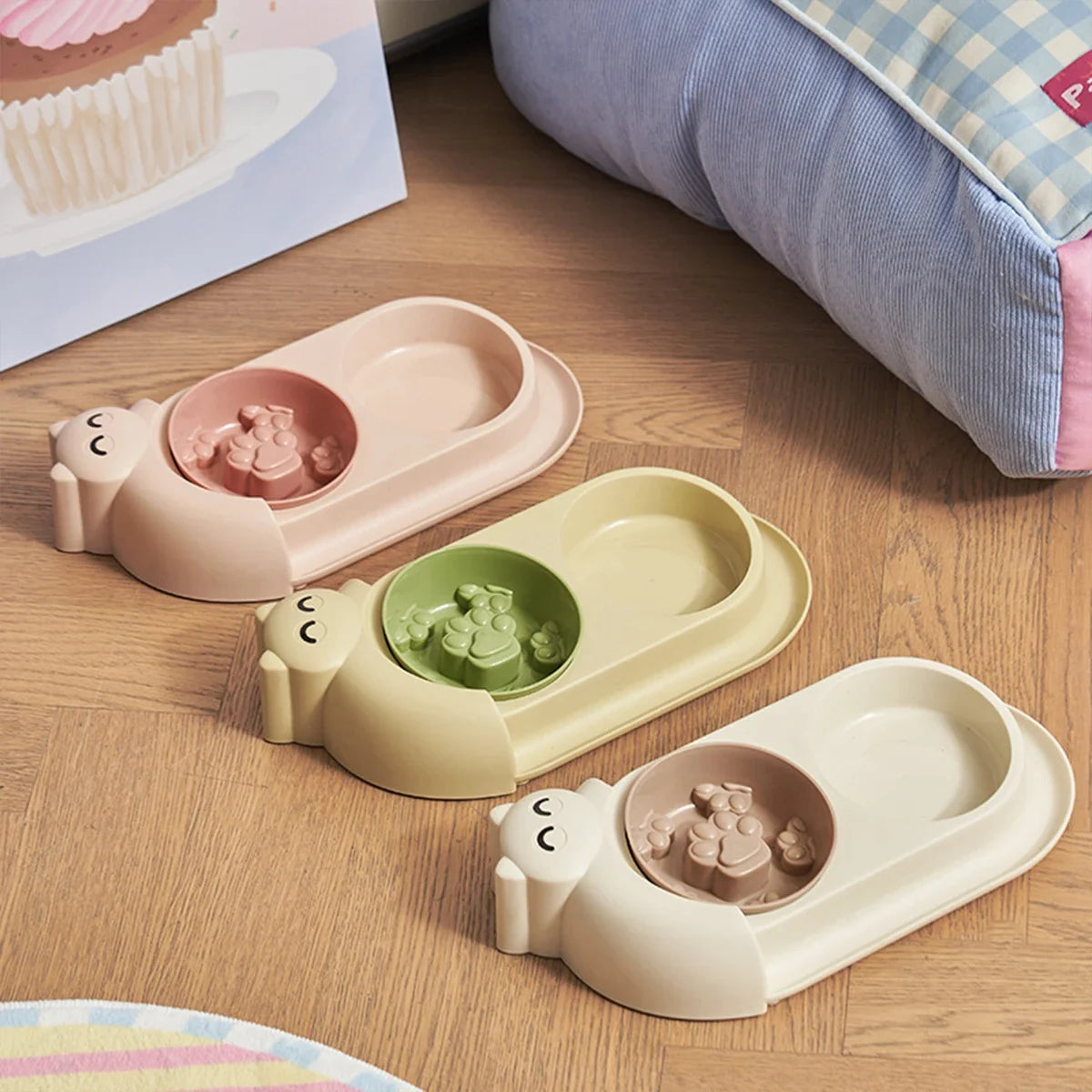 High-concerned Double Bowl Stainless Steel Pet Feeder For Dogs