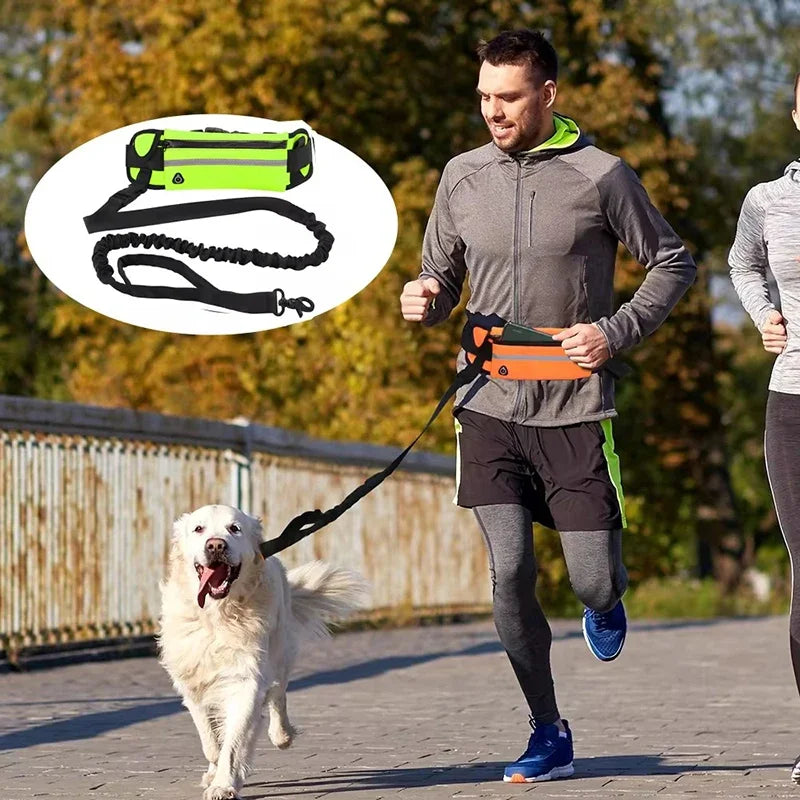 Booteely Hands Free Reflective Retractable Dog Leash