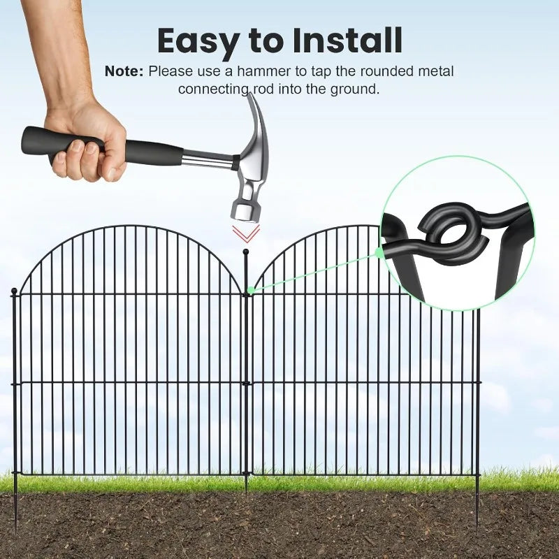 Rustproof Metal Garden Fence For Yard And Flower Bed Edging