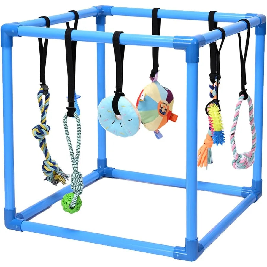 Puppy Play Gym With 8 Hanging Toys Indoor Jungle Gym
