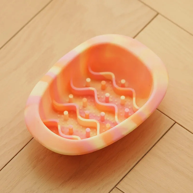Slow Feeder Silicone Pet Bowl Anti Slip Universal Cats Dogs