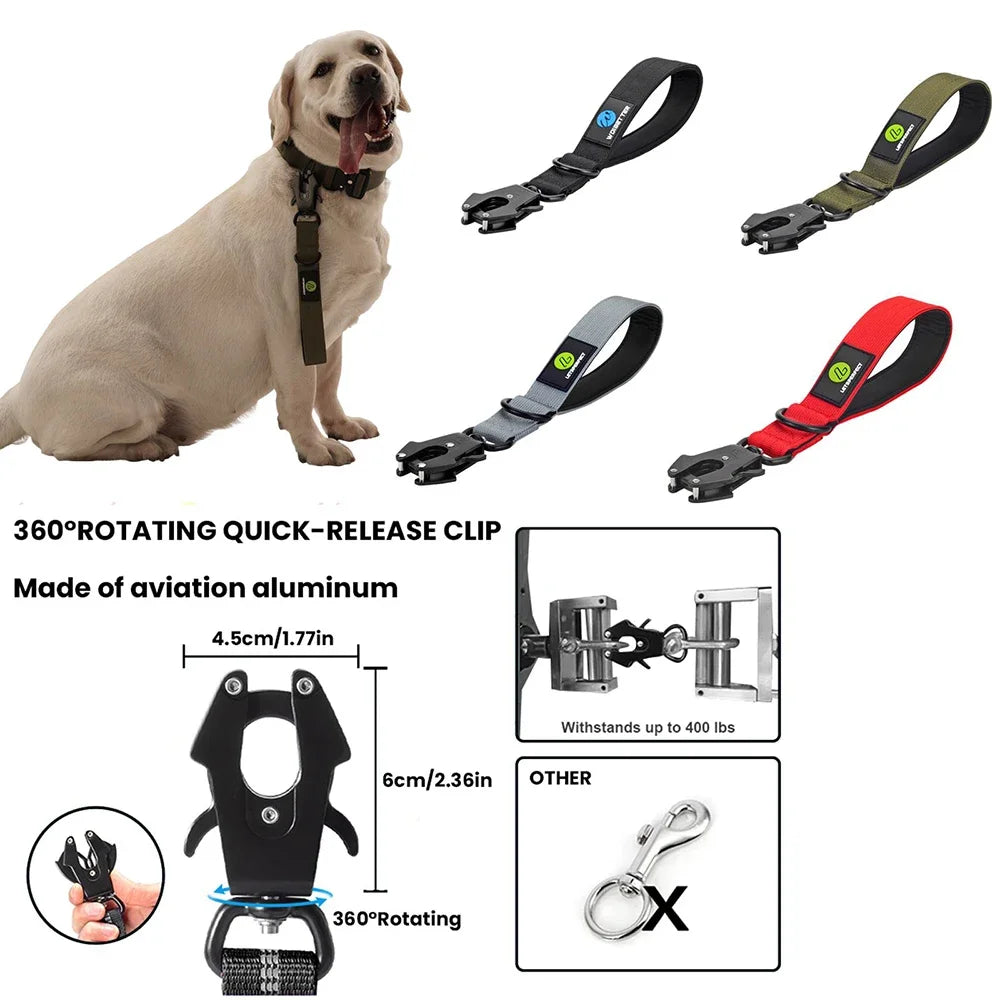 IPETPERIOD Traffic Dog Leash With Padded Handle Nylon Lead
