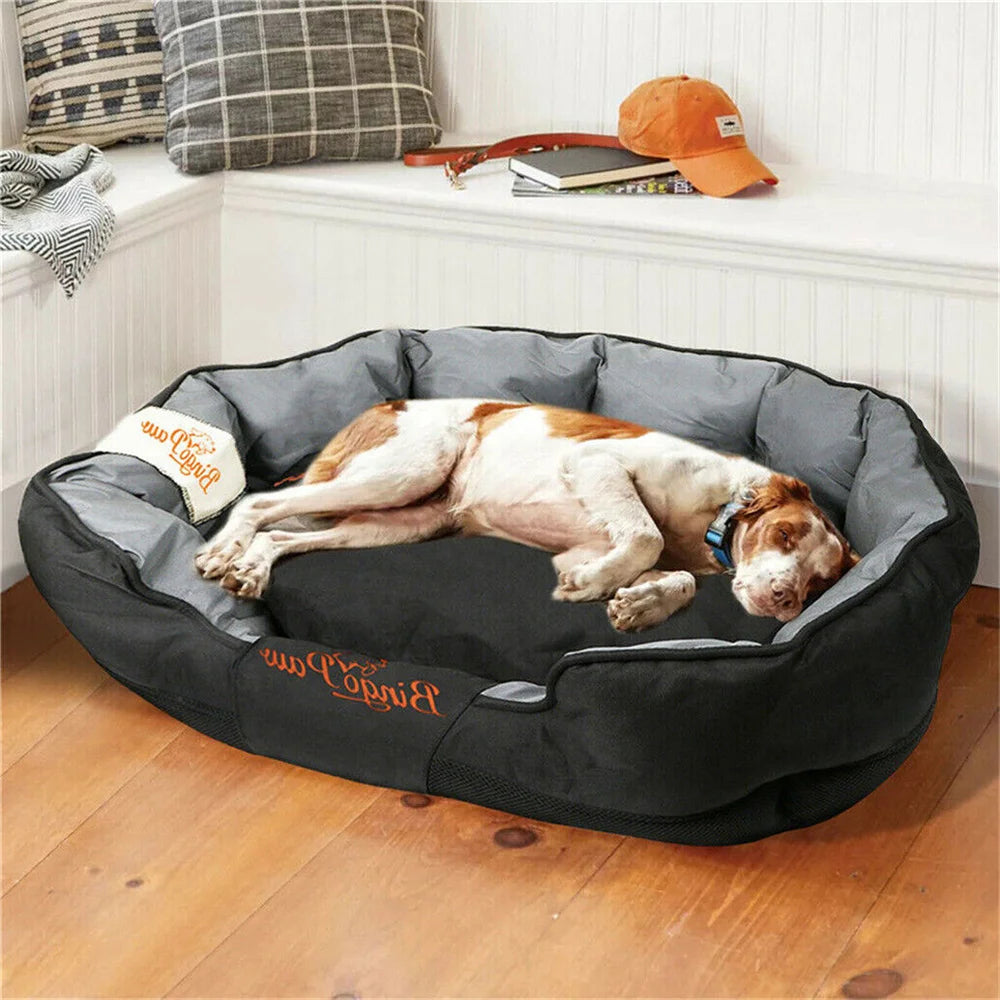 BORWARTCN Waterproof Orthopedic Dog Bed Cushion Kennel