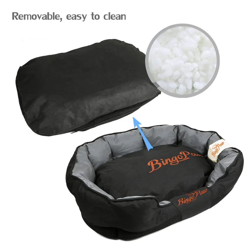 BORWARTCN Waterproof Orthopedic Dog Bed Cushion Kennel