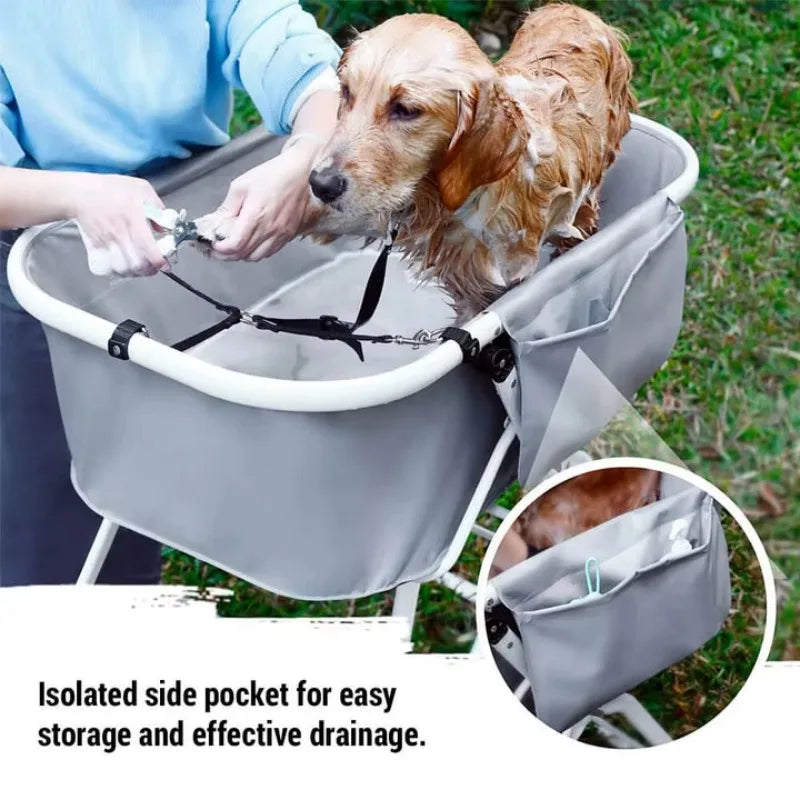 NONEDog Foldable Dog Bath Tub for Medium and Large Pets