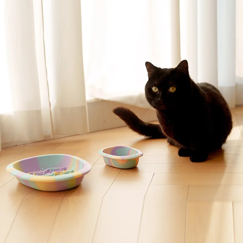 Slow Feeder Silicone Pet Bowl Anti Slip Universal Cats Dogs