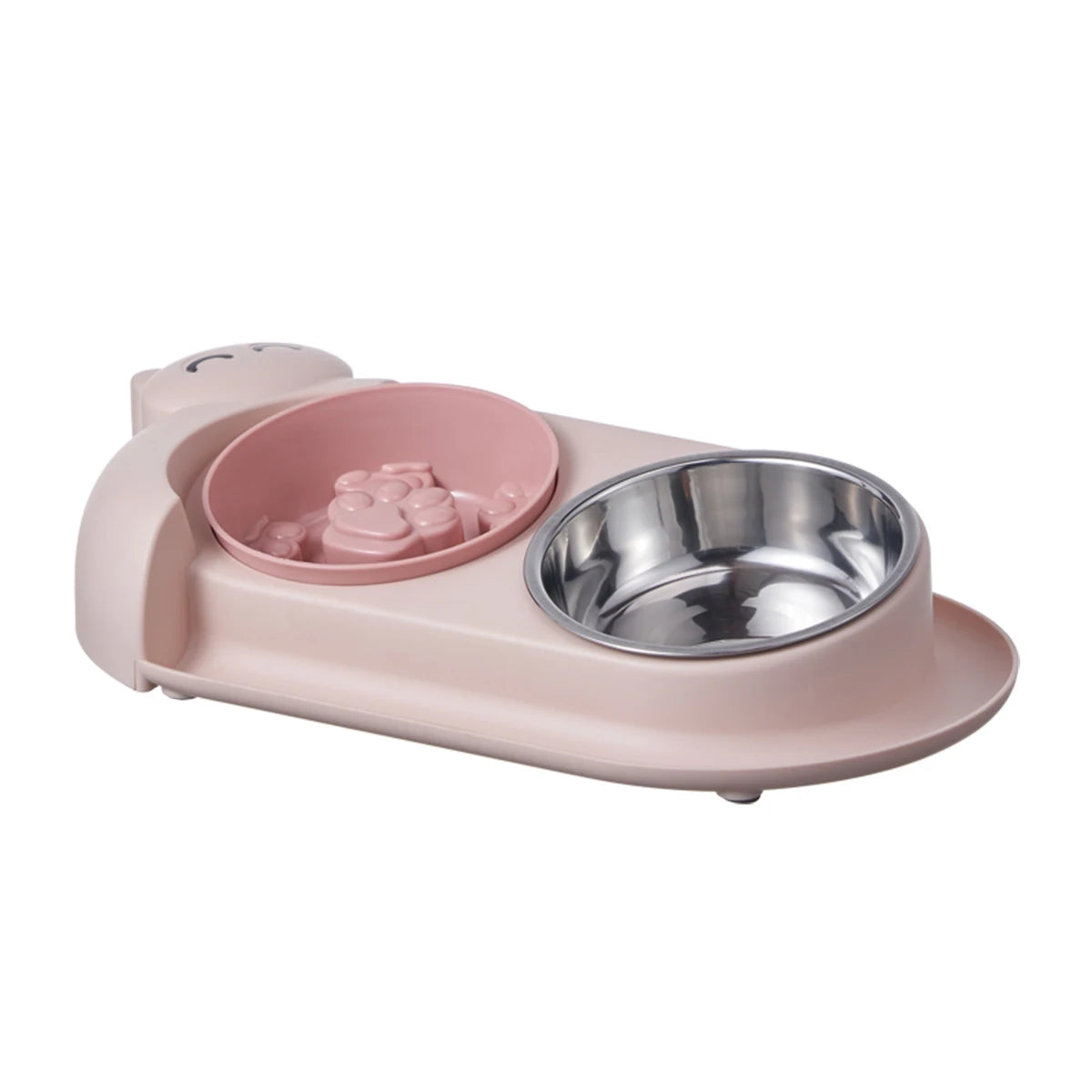 High-concerned Double Bowl Stainless Steel Pet Feeder For Dogs
