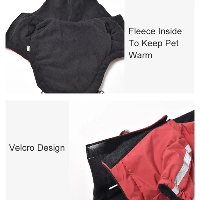 Guangdong Waterproof Dog Coat With Hooded Reflective Jacket